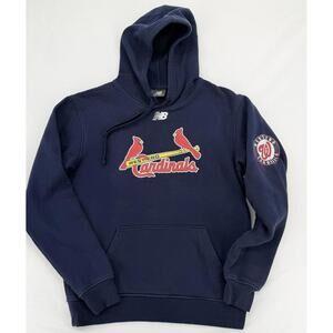 New Balance West End Cardinals Hoodie Pullover No Tag Size Navy Retro Sportswear